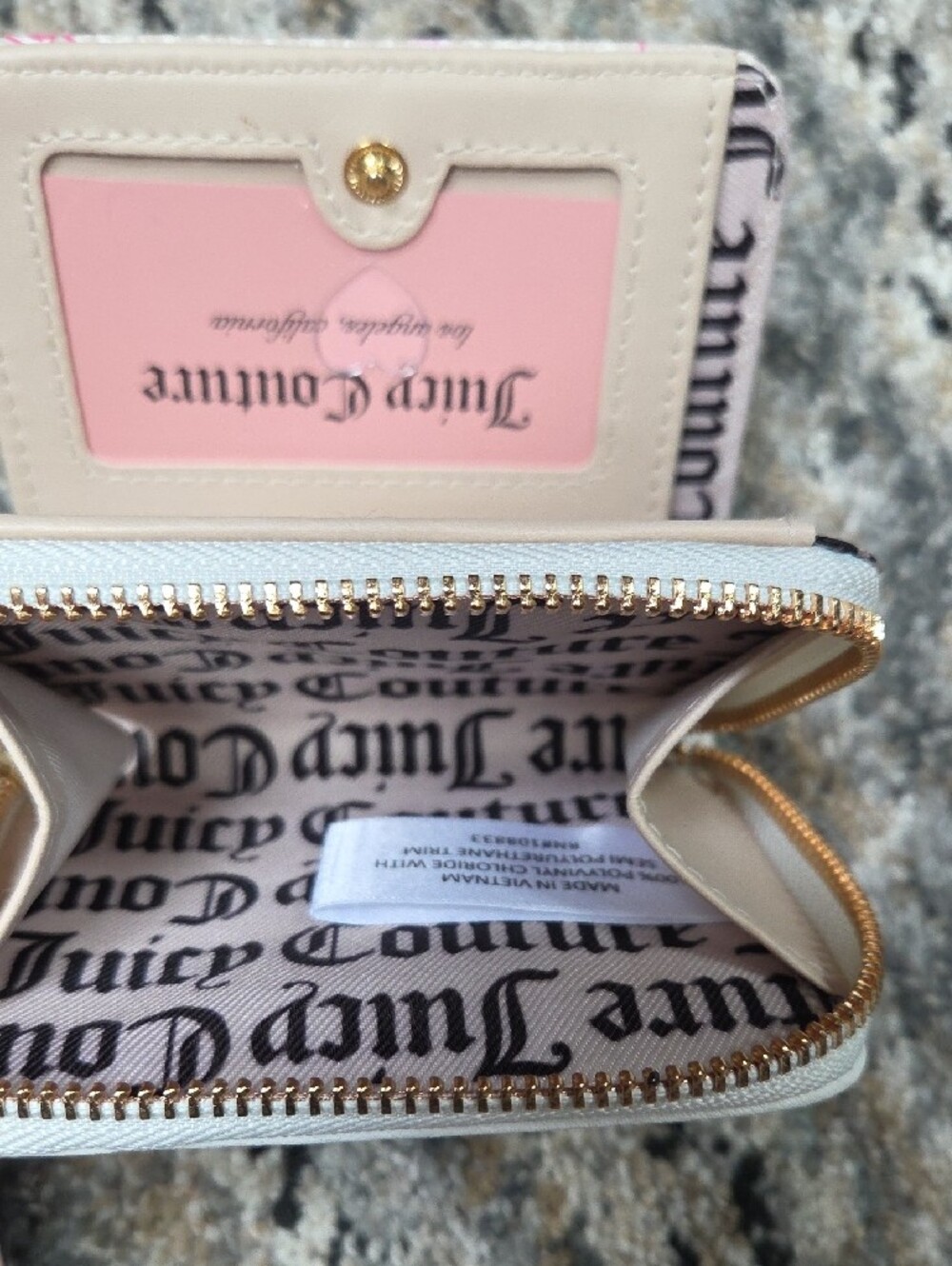 Juicy Couture Pink Cherry Print Zip Wallet - Picture 7 of 7